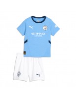 Manchester City Domácí dres pro děti 2024-25 Krátký Rukáv (+ trenýrky)